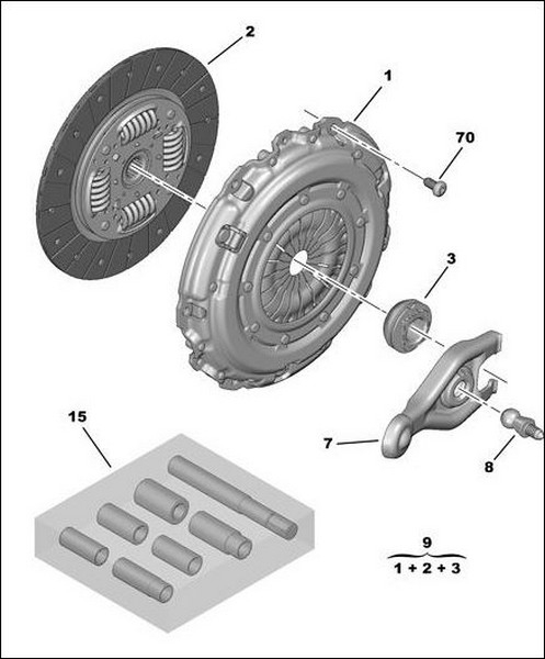 Debriyaj Seti (Baski+disk) P407-P607-P807-C8 2.0-2...