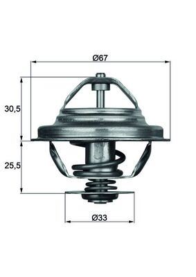 TERMOSTAT 80 ºC BMW M20 M30 M50 S38 E30 E36 E28 E24 E23 E32