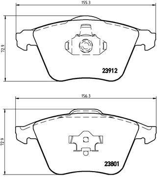 FREN BALATASI ÖN FORD-VOLVO FOCUS/S40/V40/V50/VECTRA C 02> 2.4-2.5 BENZİN