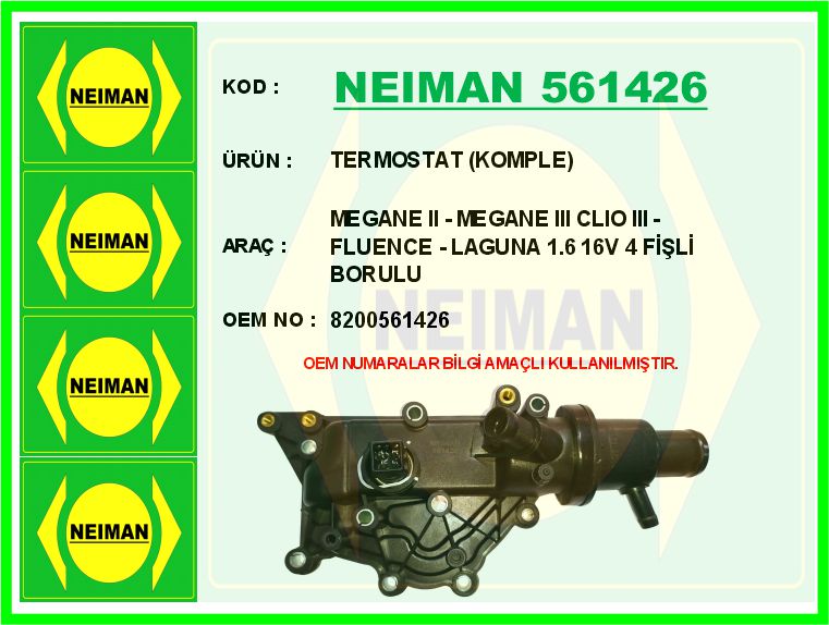 Termostat 89 °C (Komple / Müşürlü)