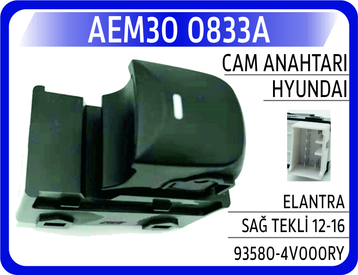 CAM ANAHTARI HYUNDAI ELANTRA SAG TEKLI 12-16
