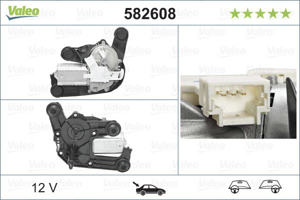 Arka Silecek Motoru P308-P3008-P5008-C4-DS4-DS5