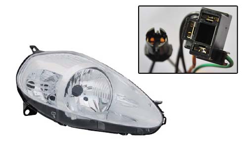 FAR SAĞ FIAT GRANDE PUNTO 04>10 (ELEKTRİKLİ)(H4) KROM