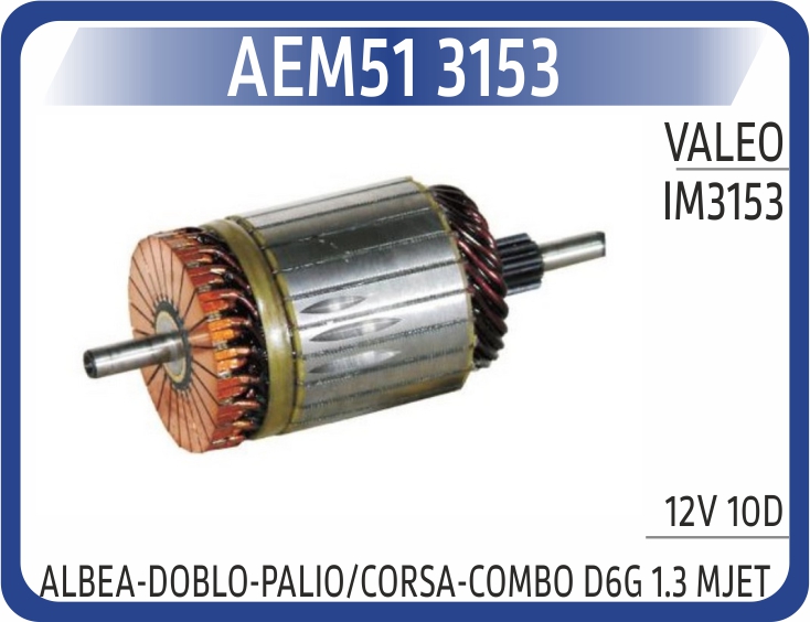 Marş Kollektoru IM3153 Albea-doblo-palio/corsa-com...