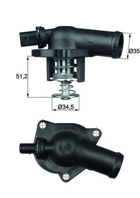 TERMOSTAT VW-SKODA-SEAT-BORA-GOLF 94> (BAD 1.6 FSİ)
