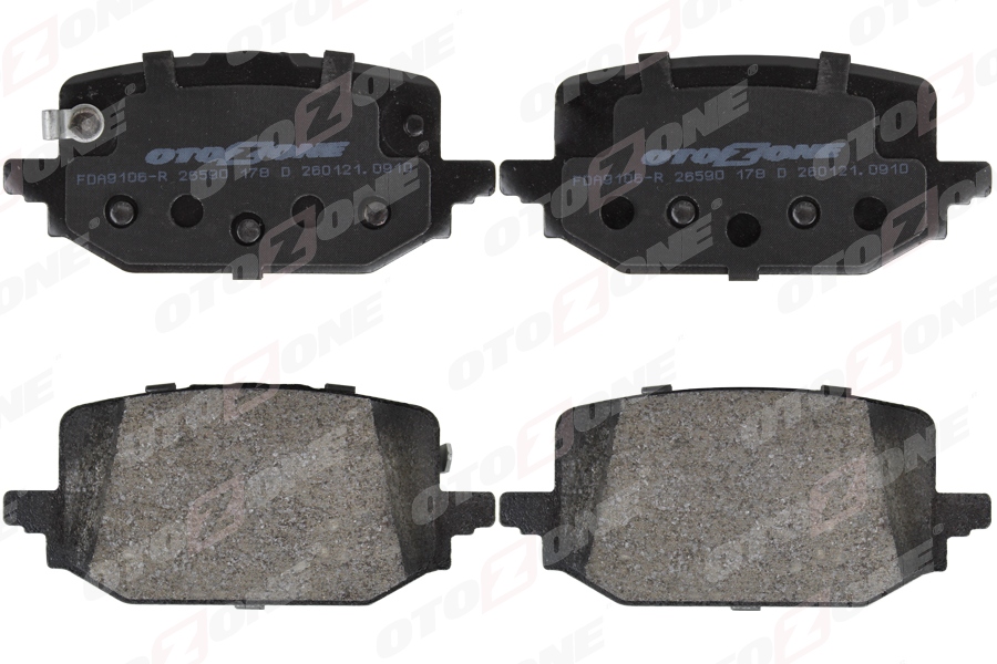 ARKA FREN BALATASI RENAULT AUSTRAL 23> 1.3TCe 1.2E-TECH MEGANE E TECH 23> QASHQAI 22> 1.3 e-Power X-TRAIL IV 22> (T33) 1.5 VC-T e-Power (klipsli)