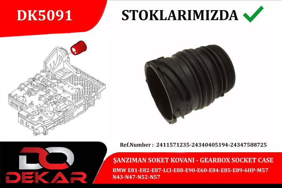 Şanzıman Soket Kovan E81-E82-E87-LCI-E88-E90-E60-E...