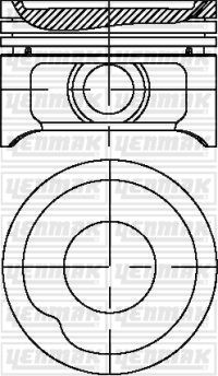 (x) MOTOR PİSTON+SEGMAN 0.50 CORSA-KADET-ASTRA-COMBO 1.4İ (90-93) (14 NV) (78.1)