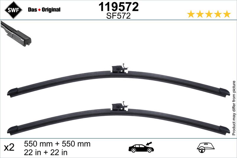 Silecek Supurgesi Ön Tk. (550mm / 550mm) C-class