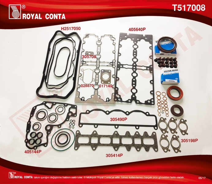 MOTOR TAKIM CONTA SKC'SİZ DUCATO 2.3 JTD (REİNZ KE...