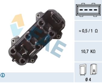 ATEŞLEME BOBİNİ VECTRA B 2.5 V6 (1995-2000) OMEGA B 2.5 - 3.0 V6 (1995-2001)