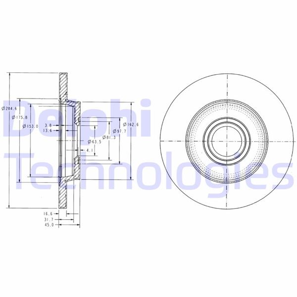 FREN DİSKİ ARKA VW TRANSPORTER-T4 91> (DIŞ ÇAP: 280mm)
