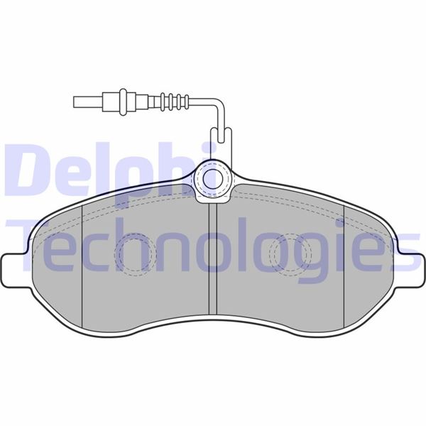 ÖN FREN BALATASI FİŞLİ PEUGEOT EXPERT-CITROEN JUMPY-FIAT SCUDO-TOYOTA PROACE 1.6-2.0 HDI-MTJ 07>16 (ABS`SİZ)