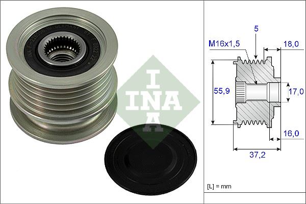 ALTERNATÖR GERGİ RULMANI (ALTERNATÖR KASNAĞI) POLO-FELICIA-IBIZA 1.7 SDI - 1.9 D (AEF-AKU)
