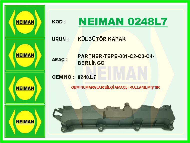 MOTOR ÜST KAPAĞI (KÜLBÜTÖR) (GİRİŞ-EMME) PARTNER II-BERLINGO-P206-P207 P301-P306-P307-P308-C2-C3-C4-XSARA (TU5JP4)