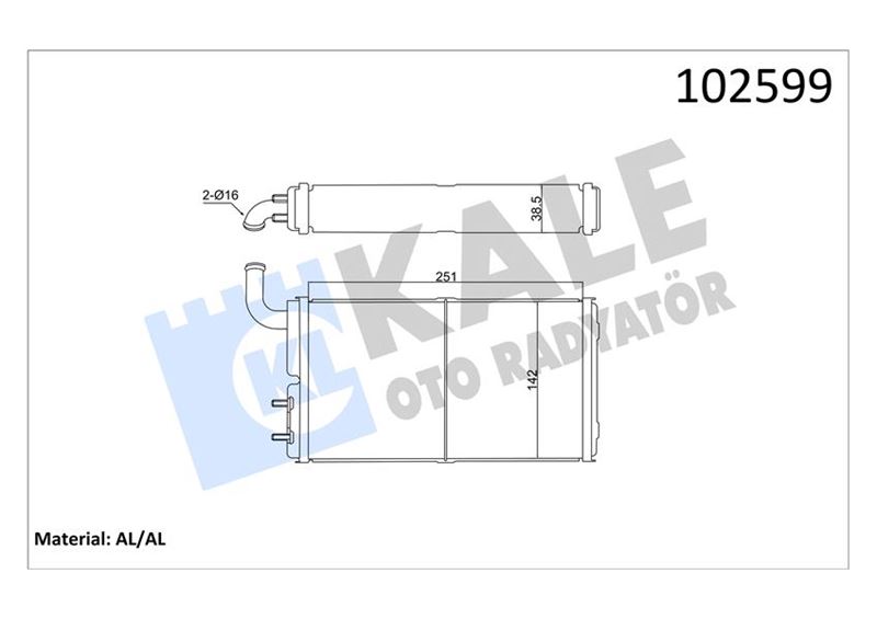 Kalorifer Radyatörü (Brazing Versiyonu KL271100) F...