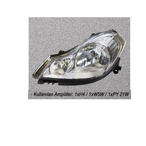 FAR SAĞ RENAULT SYMBOL II 08>(ELEKTRİKLİ+MOTORLU) (H4)