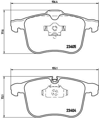 ON FREN BALATASI VECTRA C GTS 3.2 V6 08/02--VECTRA C KOMBI 3.2 V6 10/03> ABSLI ARACLAR ICIN
