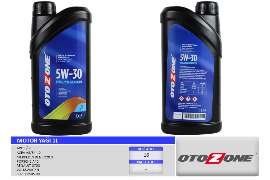Motor Yağı 5W30 1 Lt Ultra Special Tam Sentetik Ap...