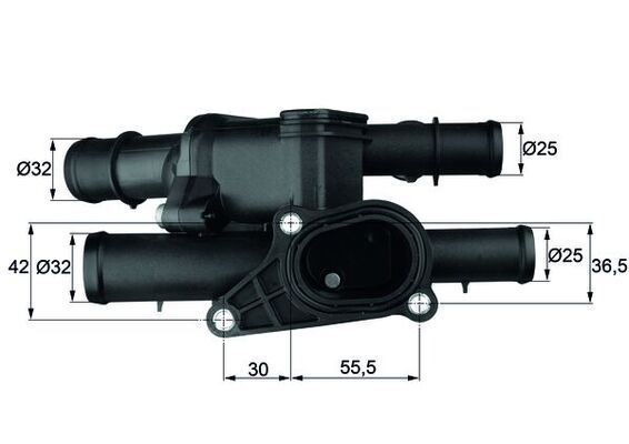 Termostat (Komple) Bora-golf IV-A3 1.9-2.3 (99-06) ...