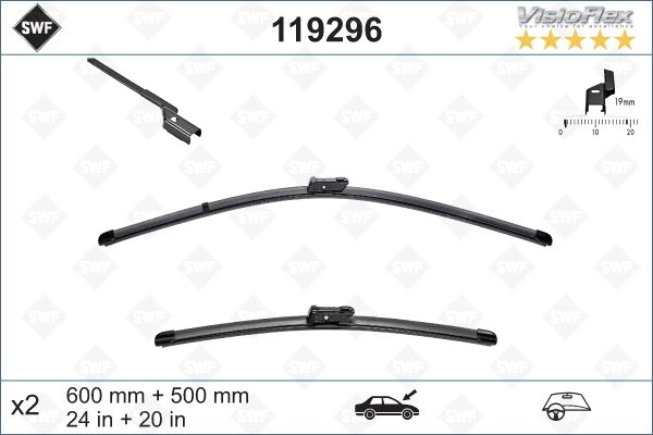 SİLecek SÜPÜRgesİ ÇİFtlİ(600+530mm)