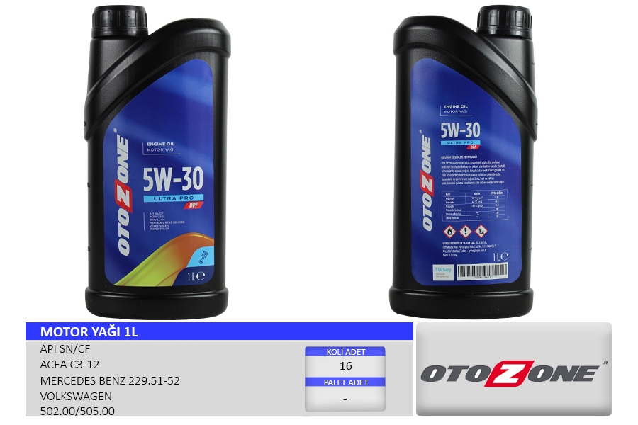 Motor Yağı 5W30 1 Lt Ultra
