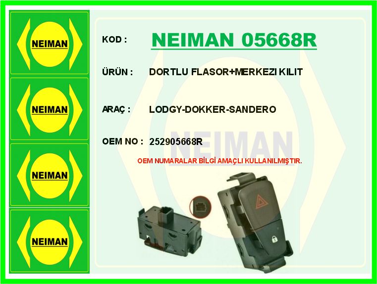 Dortlu Flasor+merkezi Kilit Lodgy-dokker-sandero