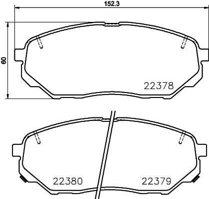 BALATA FREN ON-(KIA SORENTO 2.2 CRDI 4×4 15>)