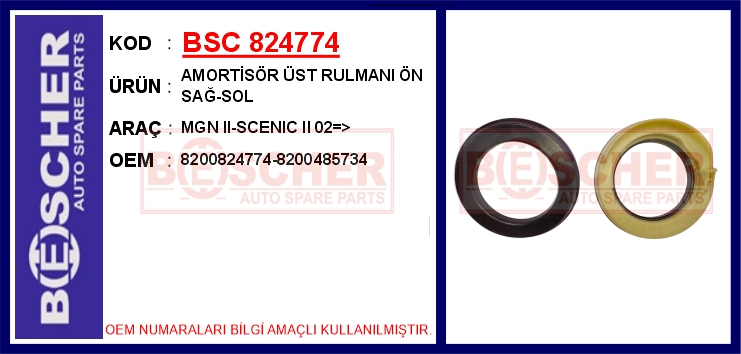Amortisör Üst Rulmanı Ön Sağ-sol Mgn Ii-scenic II ...