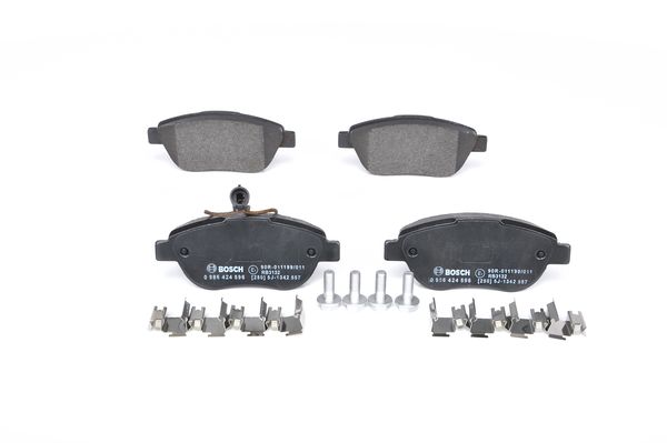 (0986TB2961)ÖN BALATA DOBLO 1.3-1.9JTD 07>G.PUNTO 1.3 MJT 05>STILO 05>LINEA 07>BRAVO 07>IDEA (1 FİŞ)