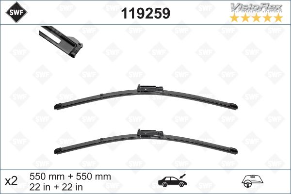 SİLECEK SÜPÜRGESİ ÖN A6 (550 x 550 mm)