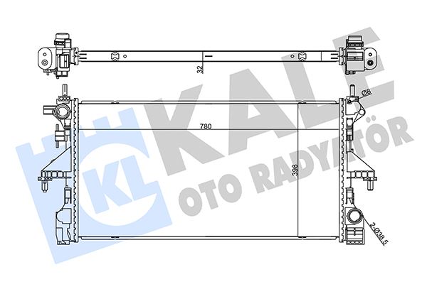 SU RADYATORU PEUGEOT BOXER - CITROEN JUMPER 2.0BLUEHDI 15> (MT) (BRAZING) (780X398X32)