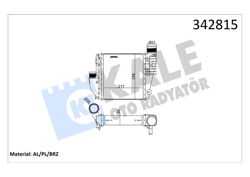 TURBO RADYATÖRÜ (INTERCOOL) ASTRA L 21> CORSA F 20> COMBO E-VIVARO C-GRANDLAND-ZAFIRA LIFE 19> P208 19> P308 14> P508 19> P3008-P5008 17> RIFTER-PARTNER-JUMPY III-BERLINGO 17> C4 1.2-1.5-1.6-2.0