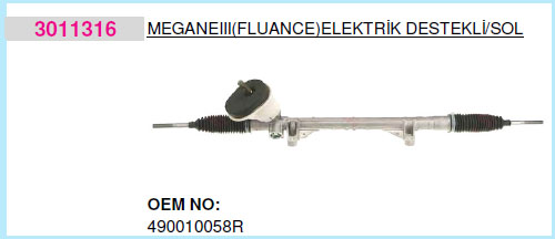 (3011316) Direksiyon Kutusu Elektrik Destekli Mgn ...