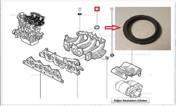 Emme Manifold Boğaz Contası Tk. (4AD.) Kng 1.9 Dzl...