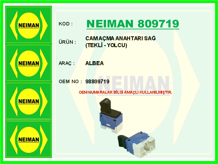 Cam Açma Anahtarı