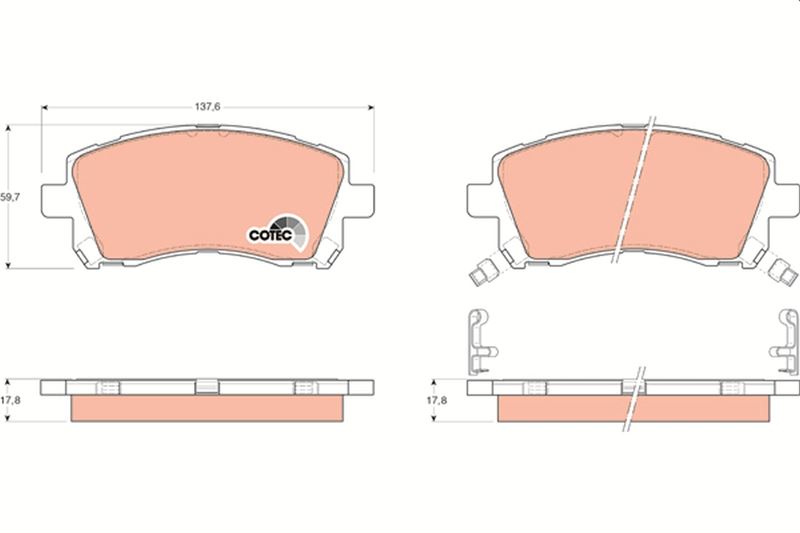 ÖN FREN BALATA SUBARU FORESTER 2,0L S Turbo 97-02 / OUTBACK 2,5L 3,0L 99-09