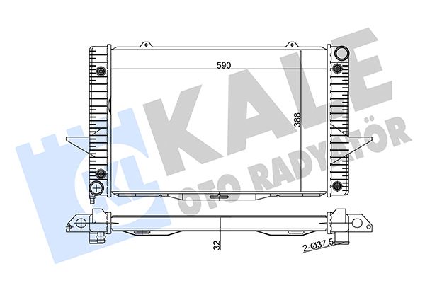 SU RADYATORU VOLVO C70 I-S70-V70 I-XC70 (AL-PL-BRZ) (590-388-32) (OTOMATIK)