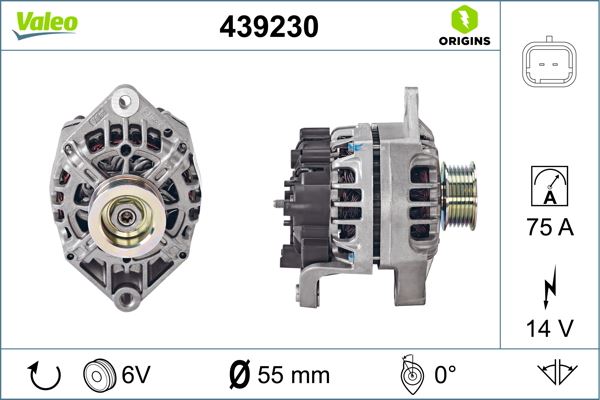 (X) Alternatör 75A Kng 1.9-CLIO Ii-mgn I-scenic I ...