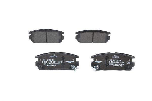 ARKA BALATA ANTARA 2.4-3.2 V6-2.0 CDTI (06=>10=> CAPTİVA 2.0D 2.2D 2.4 3.0 3.2 (06>11> (0986TB3008)