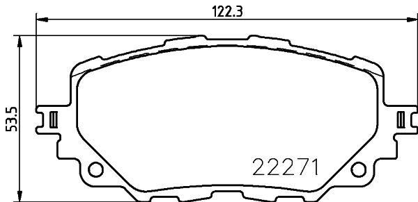 FREN BALATASI ÖN FIAT 124 SPİDER 16> MAZDA MX-5 16>