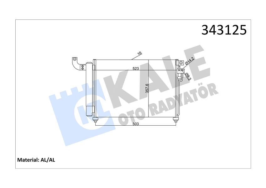 KLİMA KONDENSERİ KIA RIO II (AL-AL)