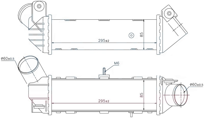 Intercooler Brazing Intercooler A/m (295X85X85) Cadd...