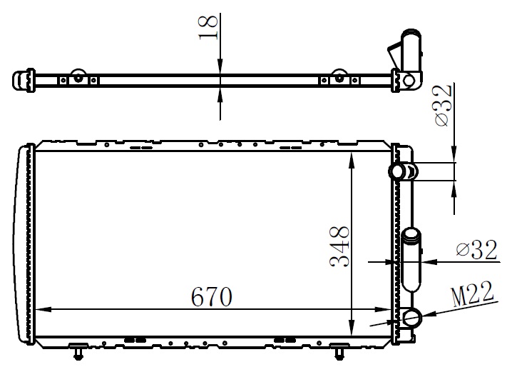 Radyatör Brazing R21-CNCRD-MNGR-OPT (Ac+mek)