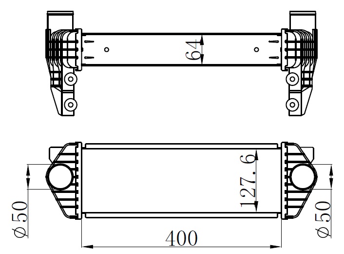 TURBO INTERCOLL RADYATORU TRANSİT CONNECT TC7 06>14 1.8DI 1.8 TDCI AL+PL SYSTEM