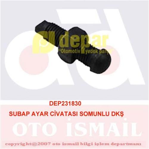 SUBAP AYAR CİVATASI SOMUNLU DKŞ