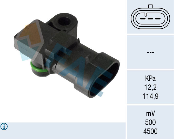 Emme Manifold Map Basınç Sensörü Cruze-astra H-zaf...