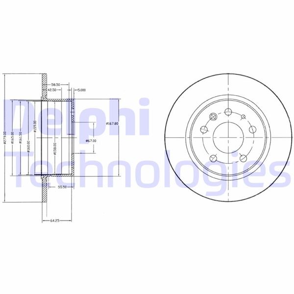 FREN DISKI ARKA MERCEDES W115 C123 S123 W116 W126 W123