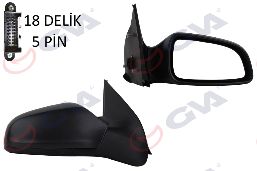 DIŞ DİKİZ AYNASI SAĞ ASTRA H 04> ELEKTRİKLİ+ISITMALI+KONVEKS 5 FİŞ VM-968EHR