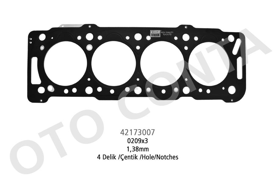 Skc 4 Delik 1.38m Çelik P206-P306-PARTNER-BERLINGO...